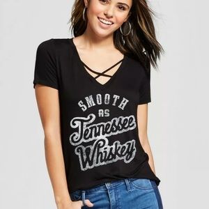 Lyric Culture Smooth As Tennessee Whiskey Strappy Top 3x